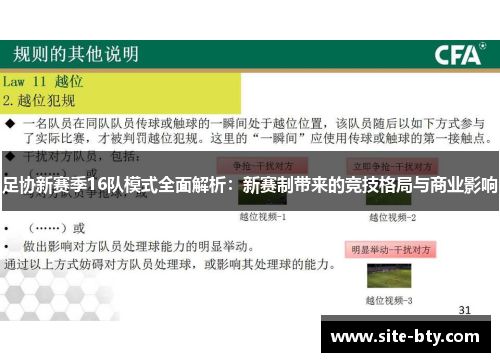 足协新赛季16队模式全面解析：新赛制带来的竞技格局与商业影响