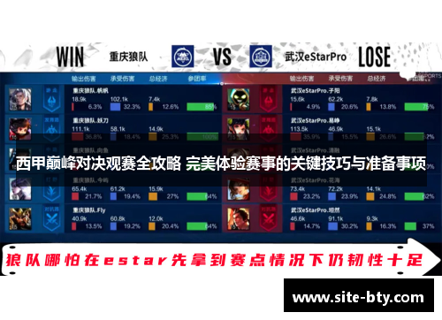 西甲巅峰对决观赛全攻略 完美体验赛事的关键技巧与准备事项